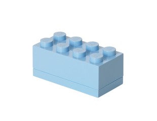 Mini cutie depozitare LEGO 2x4 albastru deschis, 40121736, 4+ ani 40121736