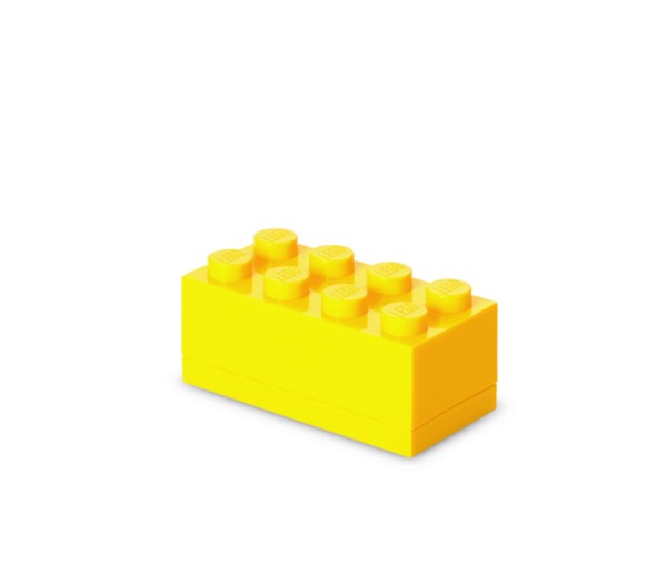 Mini cutie depozitare LEGO 2x4 galben, 40121732, 4+ ani