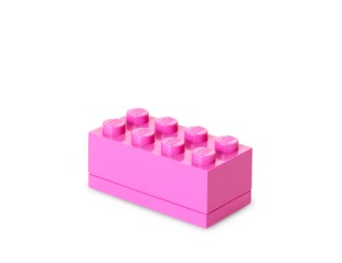 Mini cutie depozitare LEGO 2x4 roz, 40121739, 4+ ani 40121739
