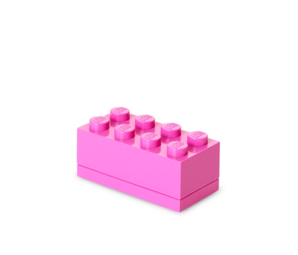 Mini cutie depozitare LEGO 2x4 roz, 40121739, 4+ ani