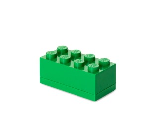 Mini cutie depozitare LEGO 2x4 verde inchis, 40121734, 4+ ani 40121734