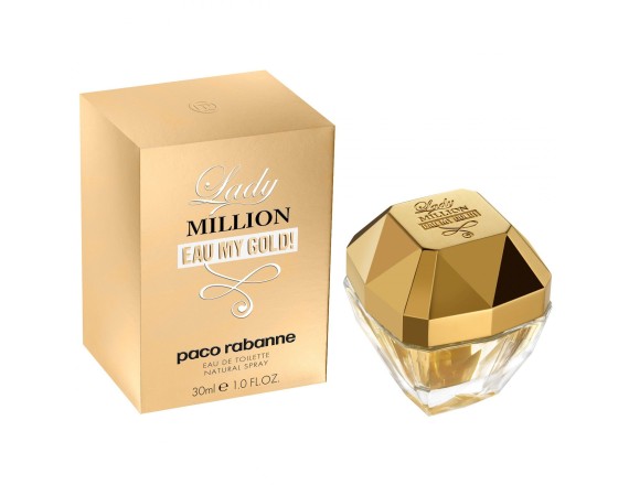 Lady Million Eau My Gold, Femei, Apa de toaleta, 30 ml 3349668526376