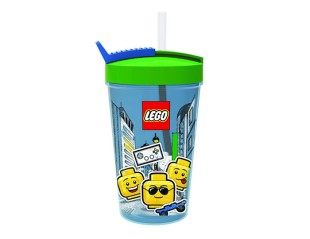 Pahar LEGO Iconic cu pai, 40441724, 4+ ani 5711938030322