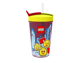 Pahar LEGO Iconic cu pai, 40441725, 4+ ani 5711938030339