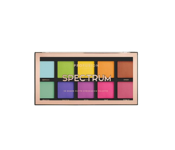 Paleta Profusion Cosmetics Mini Artistry Eyeshadow Palette, Spectrum, 10 nuante