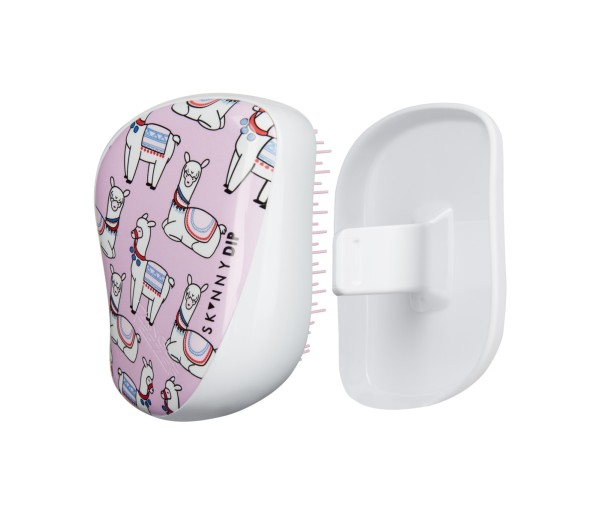 Perie pentru par Tangle Teezer Compact Styler Smooth & Shine Limited Editions Skinny Dip Lovely Llama
