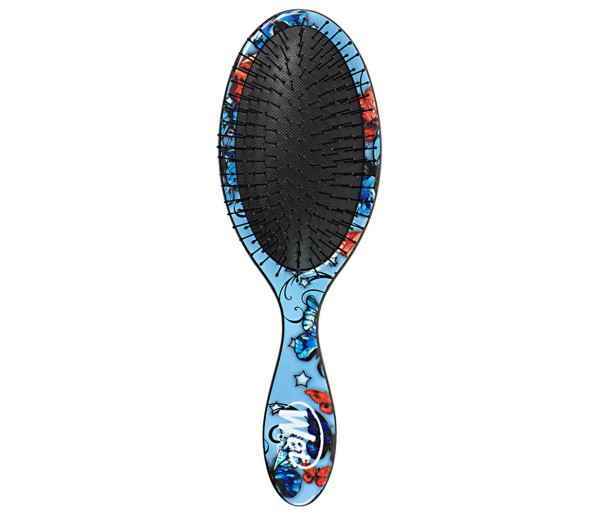 Perie pentru par Wet Brush Original Detangle Professional Tattoo Blue Butterfly