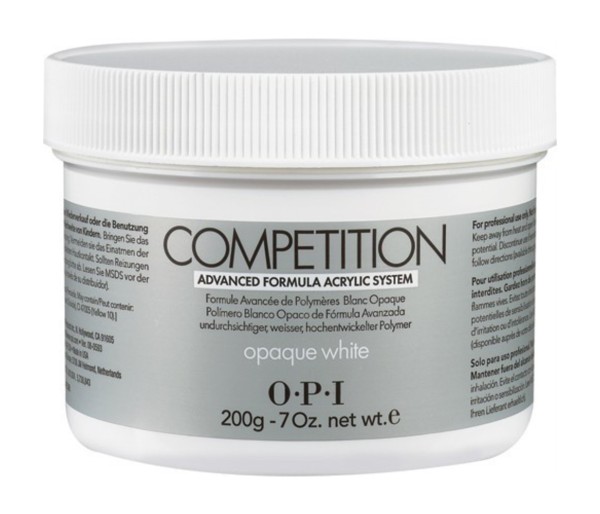 Pudra acrylica OPI Competition Opaque White, 200 g