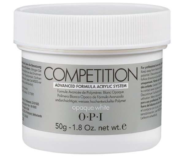 Pudra acrylica OPI Competition Opaque White, 50 g