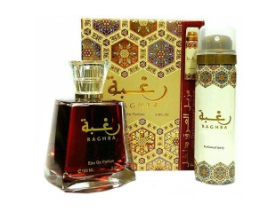 Raghba, Unisex, Set: Apa de parfum 100 ml + Deodorant spray 50 ml 6225709721238
