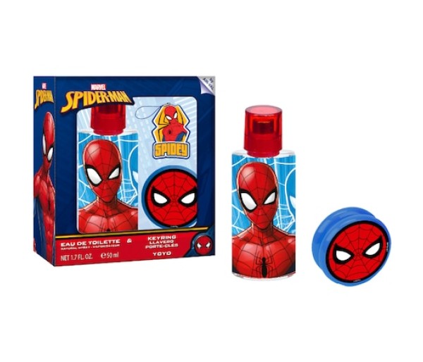 Set Marvel, Spiderman, Copii: Apa de Toaleta, 50 ml + Yoyo + Breloc