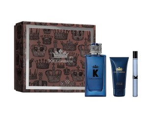 K by Dolce & Gabbana, Barbati, Set: Apa de parfum 100 ml + Balsam after shave 50 ml + Gel de dus 50 ml 3423222066185
