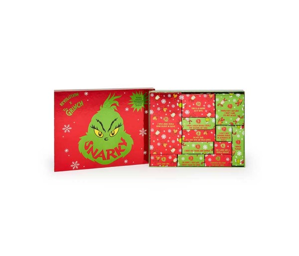 The Grinch X Revolution 12 Days Advent Gift Set, Set calendar advent