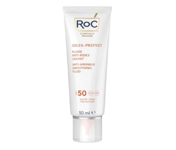 Soleil Protect Anti-Wrinkle Fluid, Crema anti-riduri cu factor de protectie, SPF 50, 50 ml
