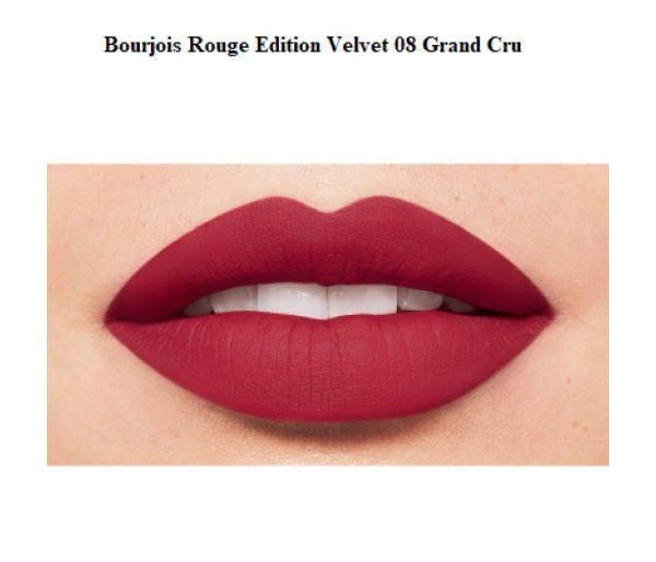 Ruj cu efect matifiant Bourjois Rouge Edition Velvet No.08 Grand Cru, 7.7 ml