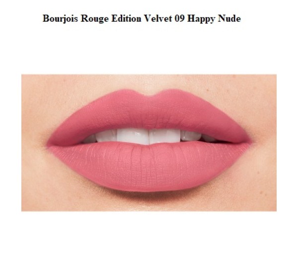 Ruj cu efect matifiant Bourjois Rouge Edition Velvet No.09 Happy Nude Year, 7.7 ml