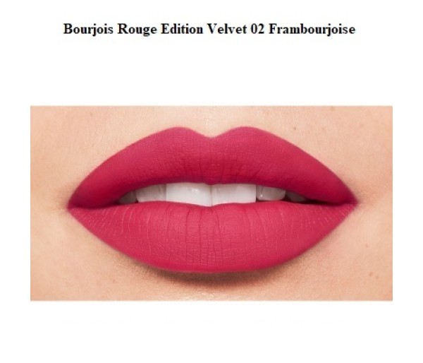 Ruj cu efect matifiant Rouge Edition Velvet No.02 Frambourjoise, 7.7 ml