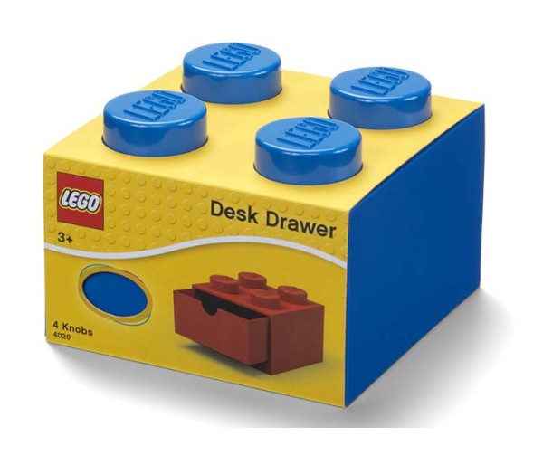 Sertar de birou LEGO 2x2 albastru, 40201731, 4+ ani