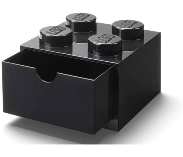 Sertar de birou LEGO 2x2 negru, 4+ ani