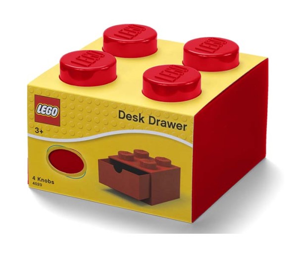 Sertar de birou LEGO 2x2 rosu, 40201730, 4+ ani