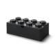 Sertar de birou LEGO 2x4 negru, 4+ ani