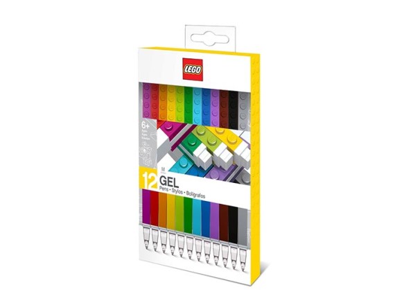 Set 12 pixuri cu gel LEGO, 51639, 6+ ani 4895028516390