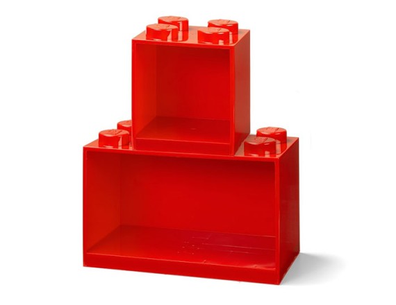 Set 2 rafturi Caramida LEGO - Rosu, 3+ ani 5711938034184