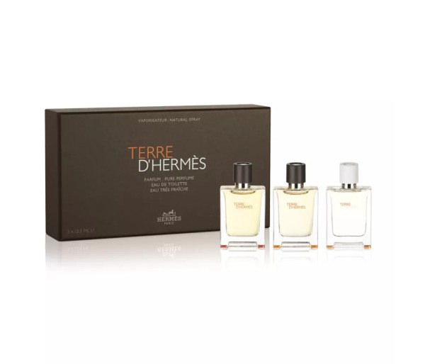 Terre D`Hermes, Barbati, Set: Pure Perfume + Apa de toaleta + Eau Tres Fraiche 3x12.5 ml