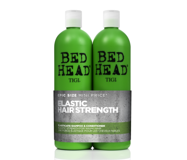 Bed Head Elasticate Strengthening, Set: Sampon 750 ml + Balsam 750 ml