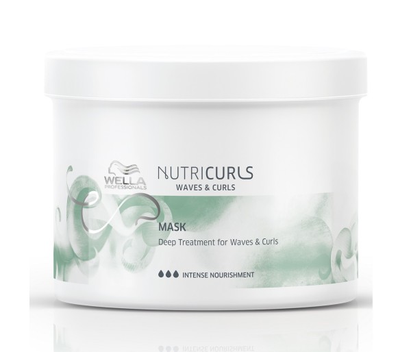 Masca pentru par Wella Professionals NutriCurls Waves & Curls, Par cret/ondulat, 150 ml