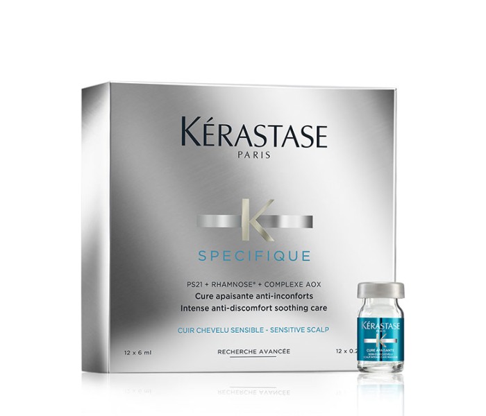 Tratament pentru par Kerastase Specifique Intense Anti-Discomfort Care, Scalp sensibil, 12x6 ml
