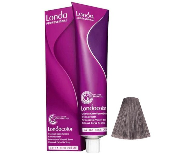Vopsea permanenta Londa Professional 7/61, Blond Mediu Violet Cenusiu, 60 ml