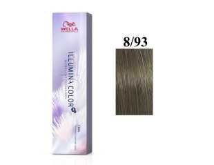Vopsea permanenta Wella Professionals Illumina Color 8/93, Blond Deschis Auriu Albastru, 60 ml 3614228807678