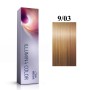 Vopsea permanenta Wella Professionals Illumina Color 9/03, Blond Luminos Natural Auriu, 60 ml