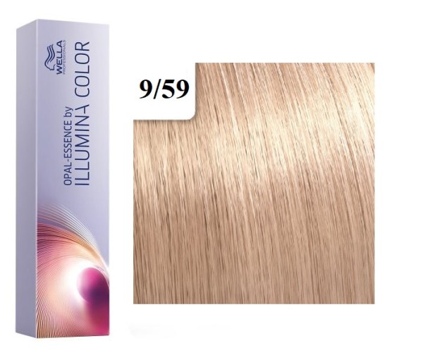 Vopsea permanenta Wella Professionals Illumina Color 9/59, Blond Luminos Mahon Albastru, 60 ml