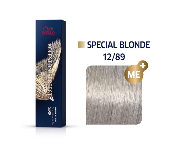 Vopsea permanenta Wella Professionals Koleston Perfect 12/89, Blond Special Perlat Albastru, 60 ml