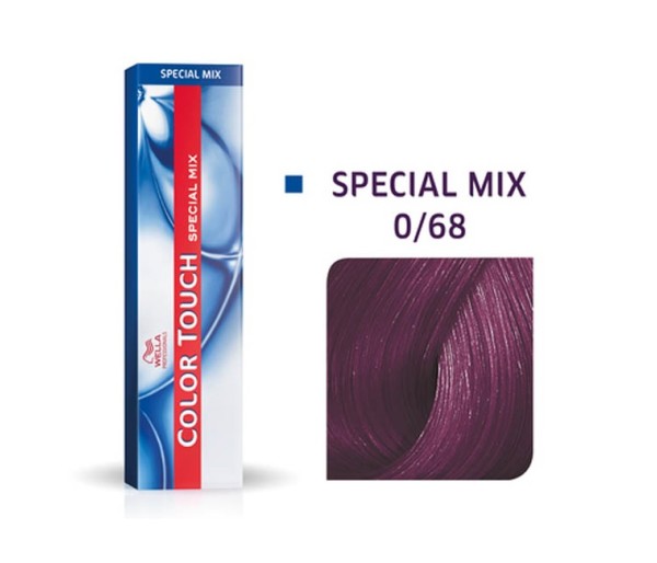 Vopsea semipermanenta Wella Professionals Color Touch 0/68, Violet Albastru, 60 ml