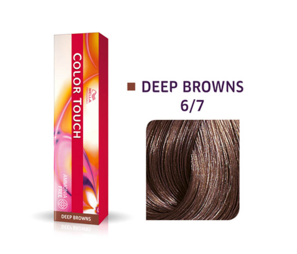 Vopsea semipermanenta Wella Professionals Color Touch 6/7, Blond Inchis Castaniu, 60 ml