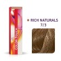 Vopsea semipermanenta Wella Professionals Color Touch 7/3, Blond Mediu Perlat Castaniu, 60 ml