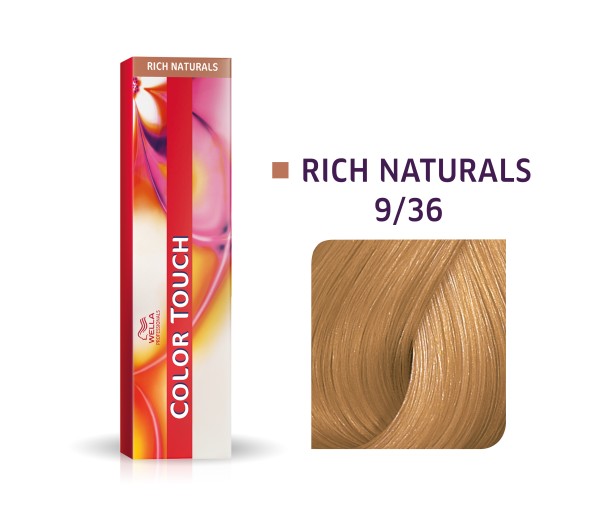 Vopsea semipermanenta Wella Professionals Color Touch 9/36, Blond Luminos Auriu Violet, 60 ml