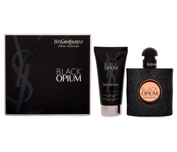Black Opium, Set, Apa de parfum 50 ml + Body Lotion 50 ml