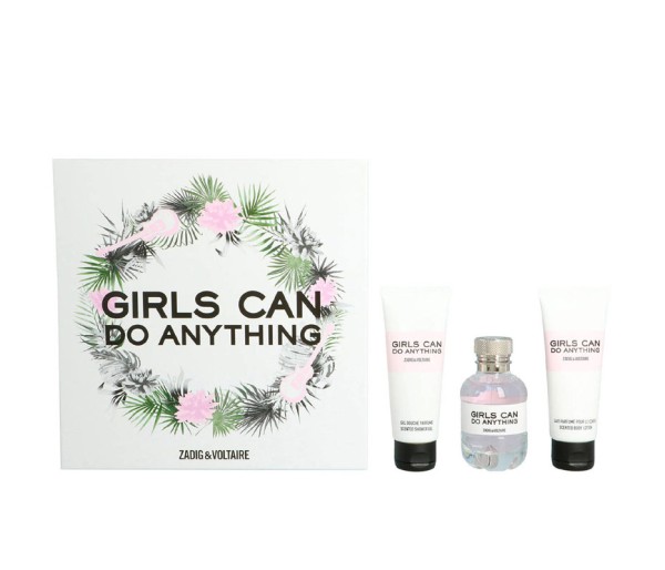 Girls Can Do Anything, Femei, Set: Apa de parfum 50 ml + Lotiune de corp 75 ml + Gel de dus 75 ml